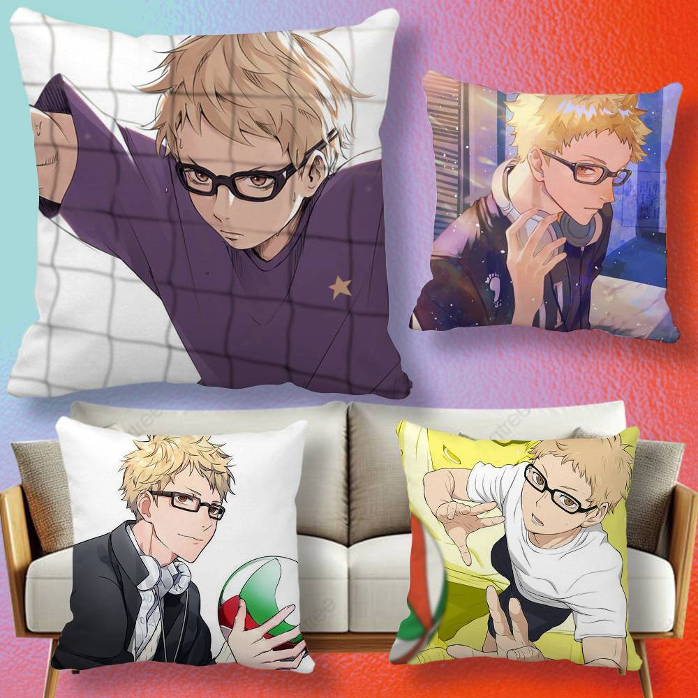 Home Textiles Definition - アニメ月島ケイアイコン枕カバーギフト高精細デジタル印刷、驚くほど鮮やかなパターン家庭用。