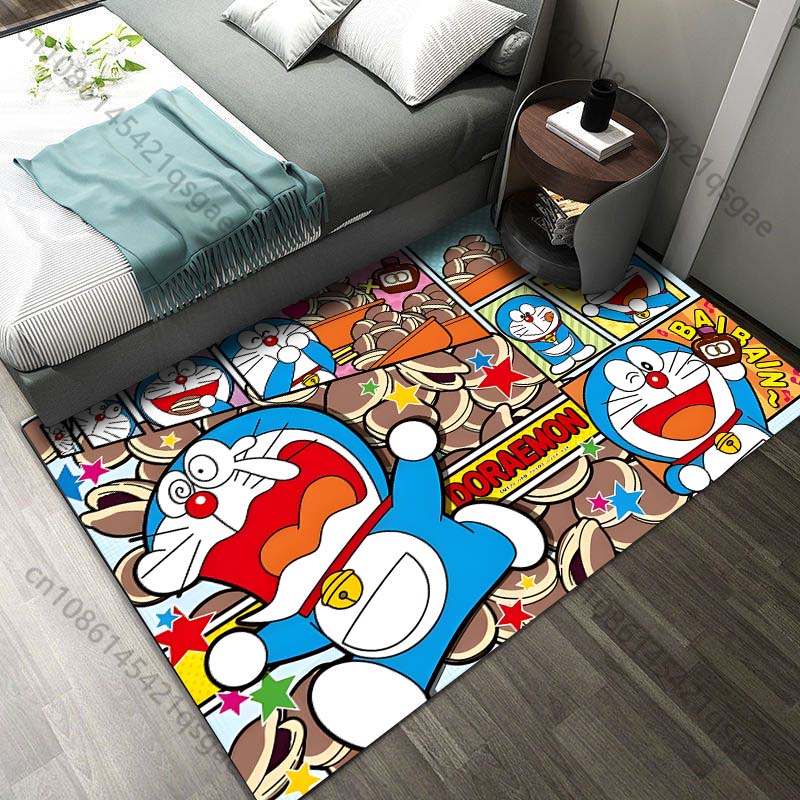Home Textiles Rug - 日本 D-ドラえもんと仲間たちプリントカーペット リビングルーム ベッドルーム 子供部屋 ホームデコレーション
