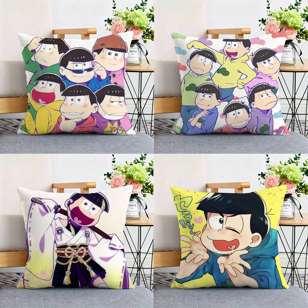 Home Lines Textiles - アニメ先生おそ松さんラインアニメ両面プリント枕カバークッションカバースローピローケース車のソファ用