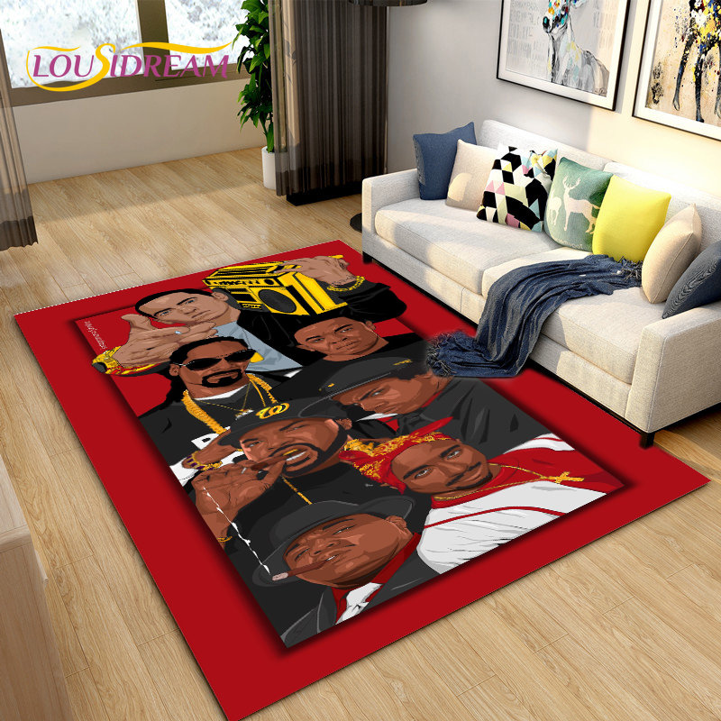 Home Textiles Rug - 凡例のスターエリアのヒップホップスタイルのラグ,大きなカーペット,リビングルームの寝室のソファの装飾,子供用の滑り止めフロアマット