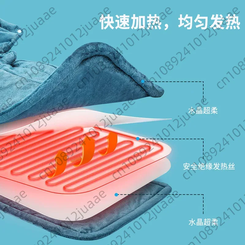 冬用電気暖房ブランケット、肩と首を保護するショール、背中用断 - Heated Pad Electric のレビューと価格