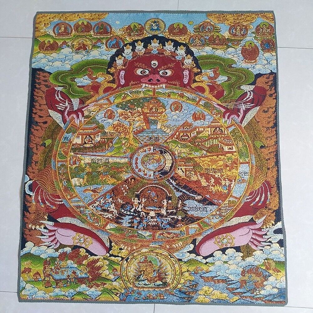 仏教守護神絹画 家庭仏教寺院の壁飾り 風水吉祥吊り下げ絵画 - Home Textiles China のレビューと価格