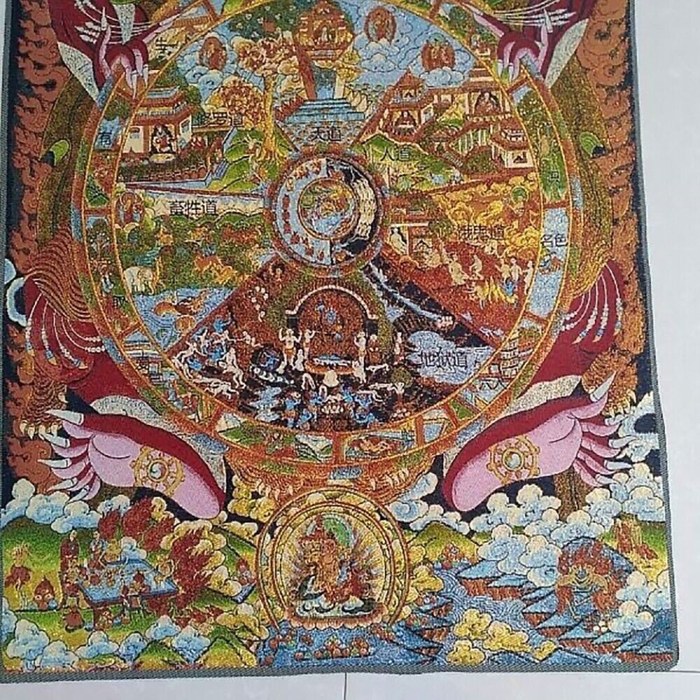 仏教守護神絹画 家庭仏教寺院の壁飾り 風水吉祥吊り下げ絵画 - Home Textiles China のレビューと価格