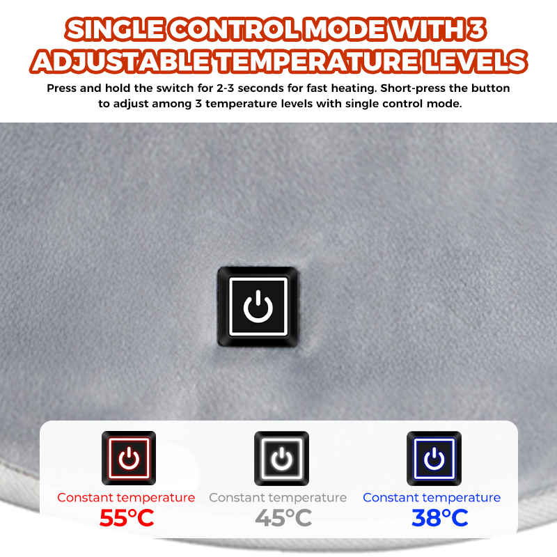3つのヒートゾーン搭載の電気加熱ショール、ネックショルダーパ - Heated Pad Electric のレビューと価格