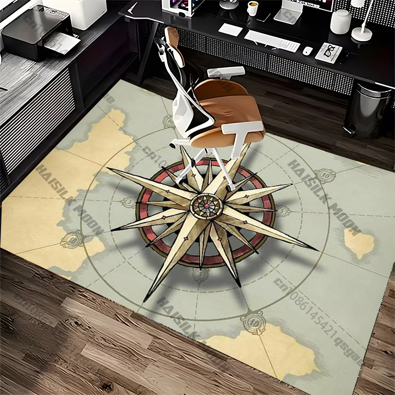 コンパスデザインのラグ、モダンな空間のリビングルーム、寝室、 - Home Textiles Rug のレビューと価格