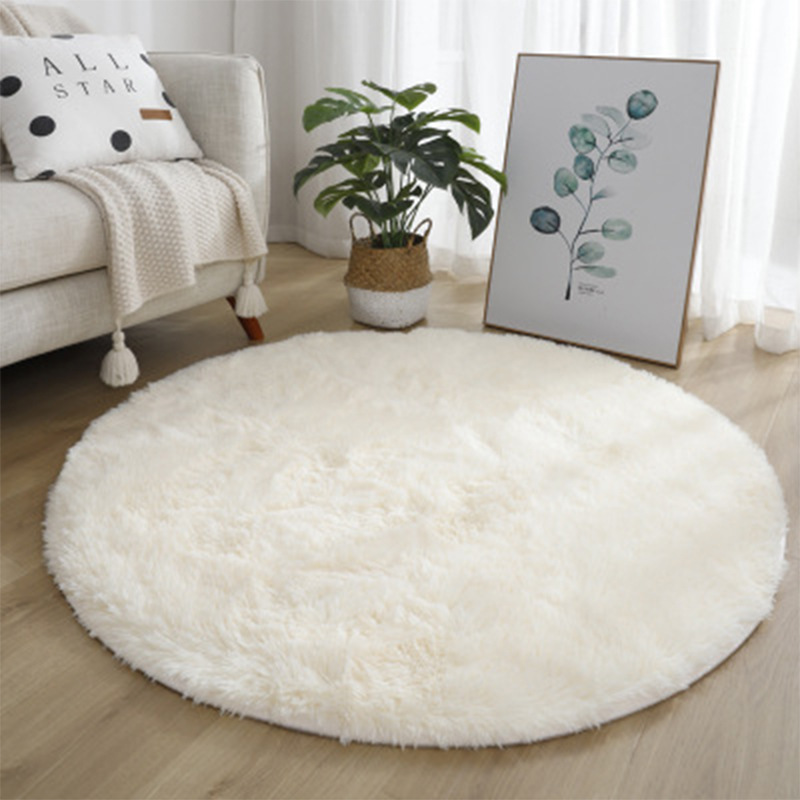 超ソフトふわふわ丸型ラグ、リビングルームの装飾用ぬいぐるみカ - Home Textiles Rug のレビューと価格