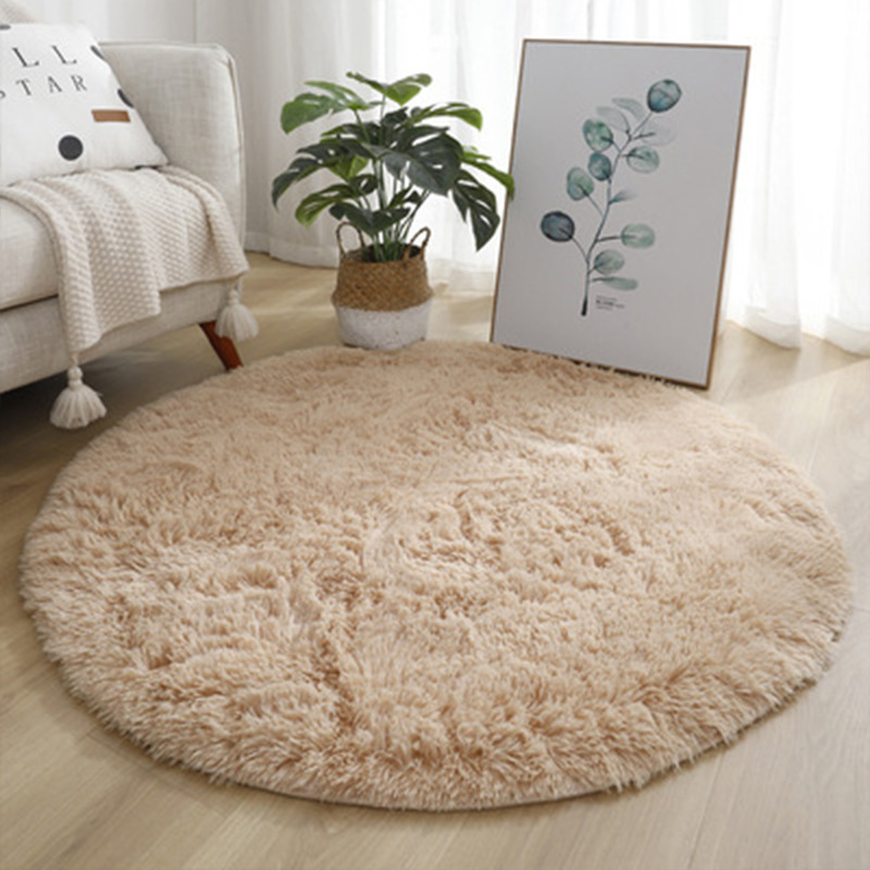 超ソフトふわふわ丸型ラグ、リビングルームの装飾用ぬいぐるみカ - Home Textiles Rug のレビューと価格