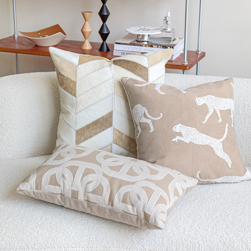 デザインラグジュアリークッションカバー 45x45cm ミル - Pillow Cover 20X20 のレビューと価格