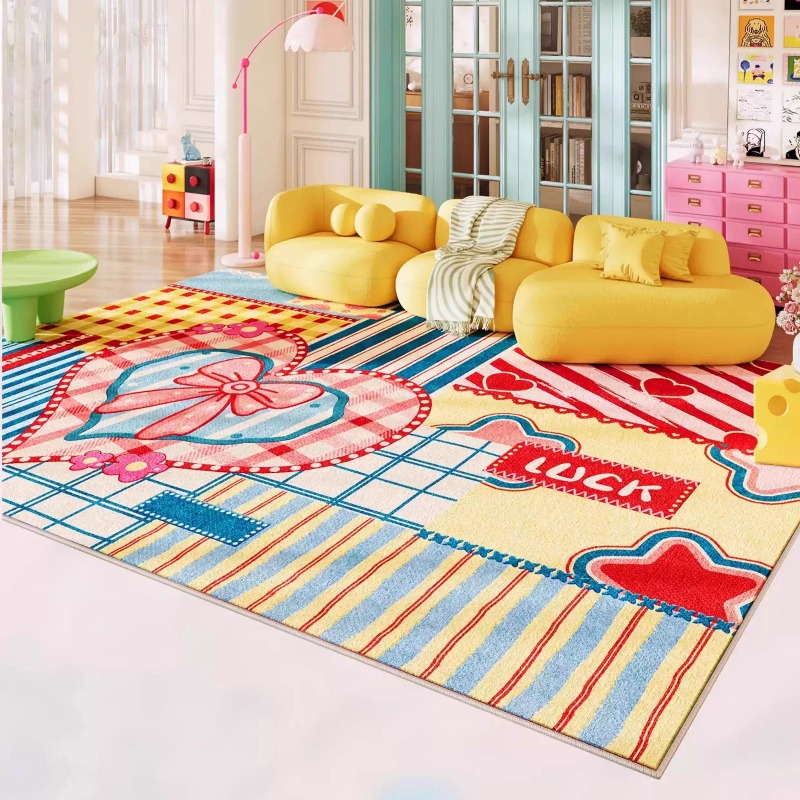 ドーパミンカラーのパズルリビングルームカーペットホームソファ - Home Lines Textiles のレビューと価格