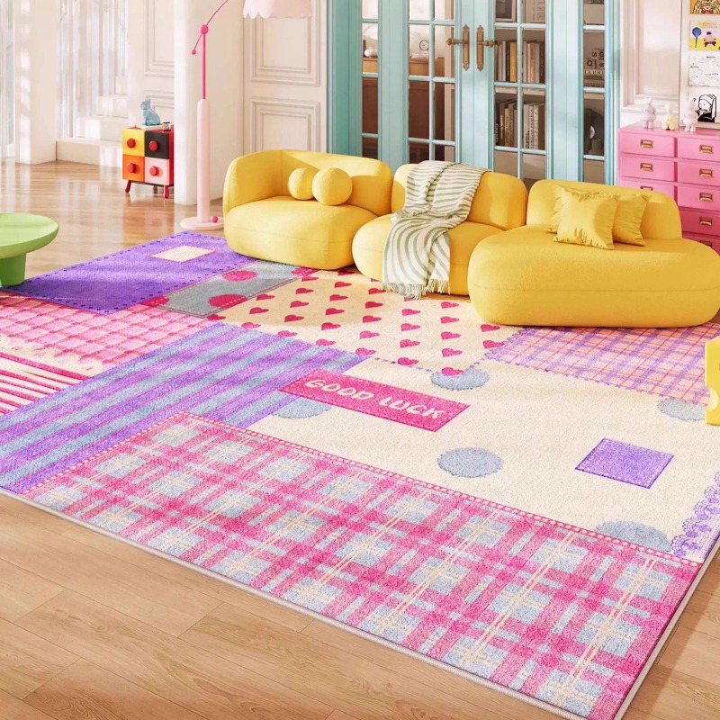ドーパミンカラーのパズルリビングルームカーペットホームソファ - Home Lines Textiles のレビューと価格