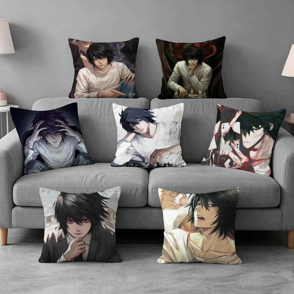 漫画キャラクター L Lawliet 枕カバーギフト高精細デ - Home Textiles Definition のレビューと価格