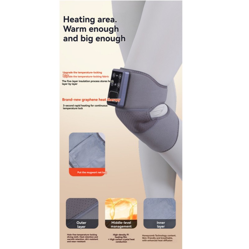 A83G-関節痛用自己発熱膝パッド、冷え性脚用電気加熱、膝マ - Heated Pad Electric のレビューと価格