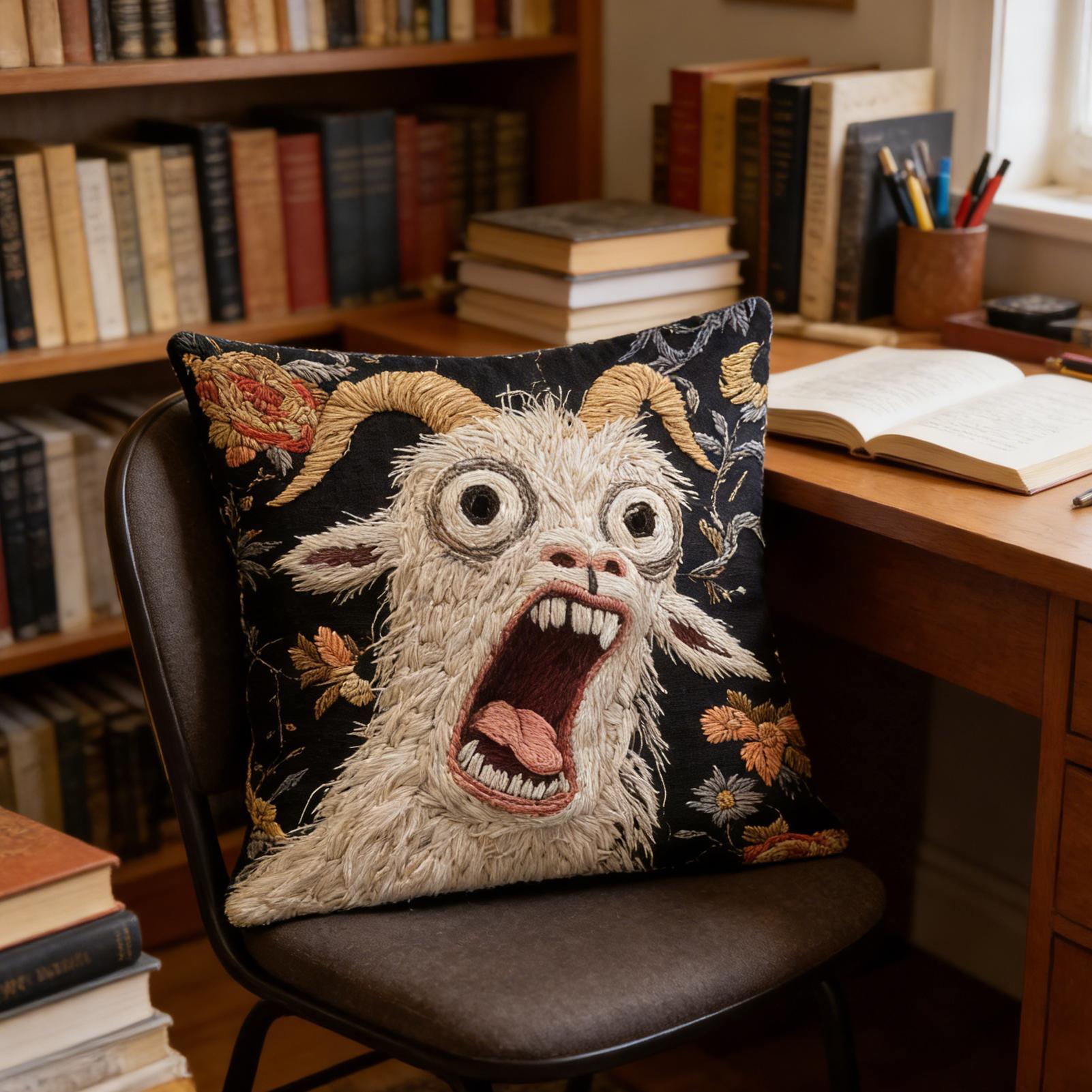 45x45cm スクリーミングゴート枕カバー ソフトプロテク - Pillow Cover 20X20 のレビューと価格