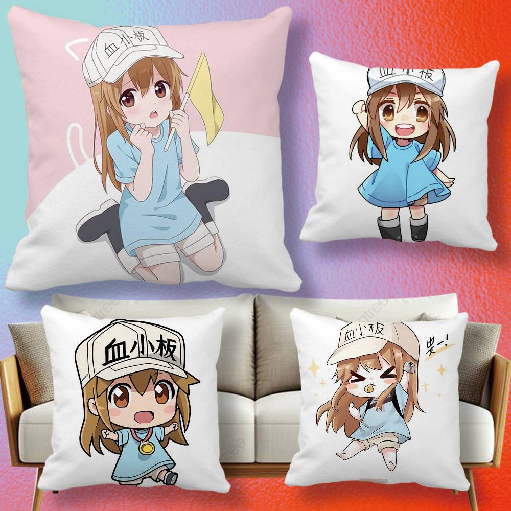 アニメ「はたらく細胞」枕カバーギフト高精細デジタル印刷、驚く - Home Textiles Definition のレビューと価格