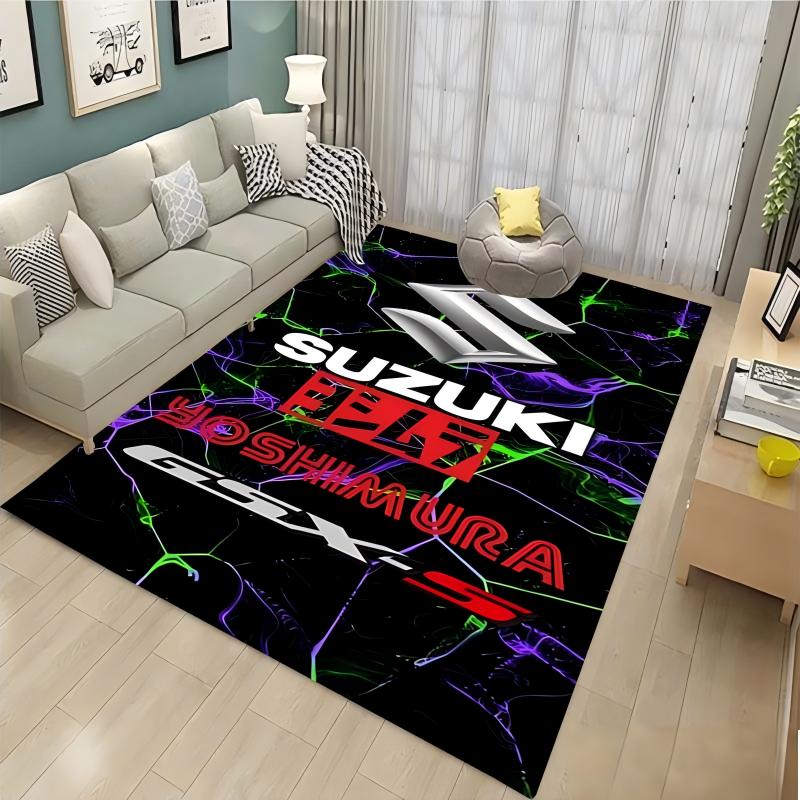 スズキクールバイクディスプレイカーペットワークフロアマットガ - Home Textiles Rug のレビューと価格